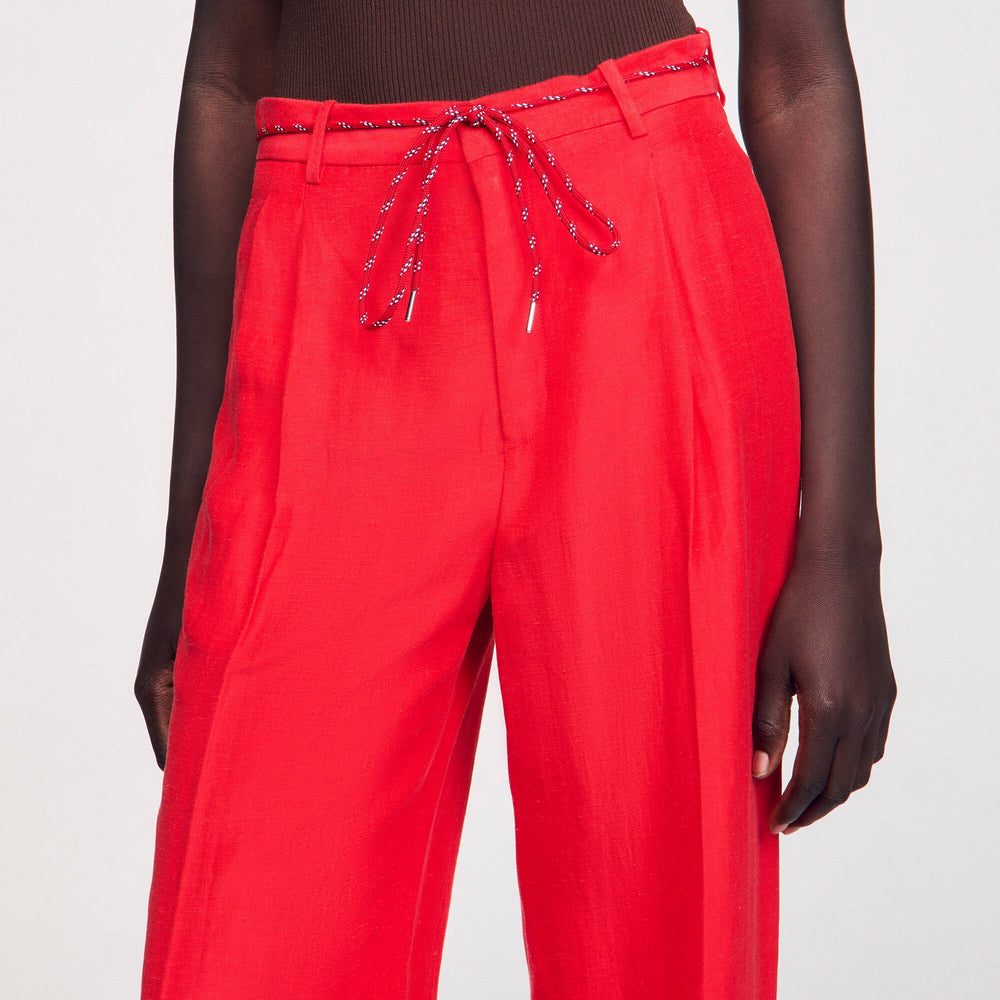 Sandro / Drawstring trousers Red