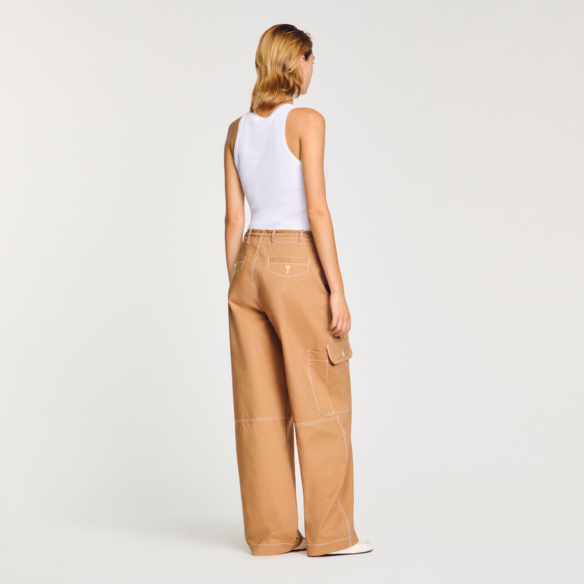 Sandro / Cargo trousers Camel