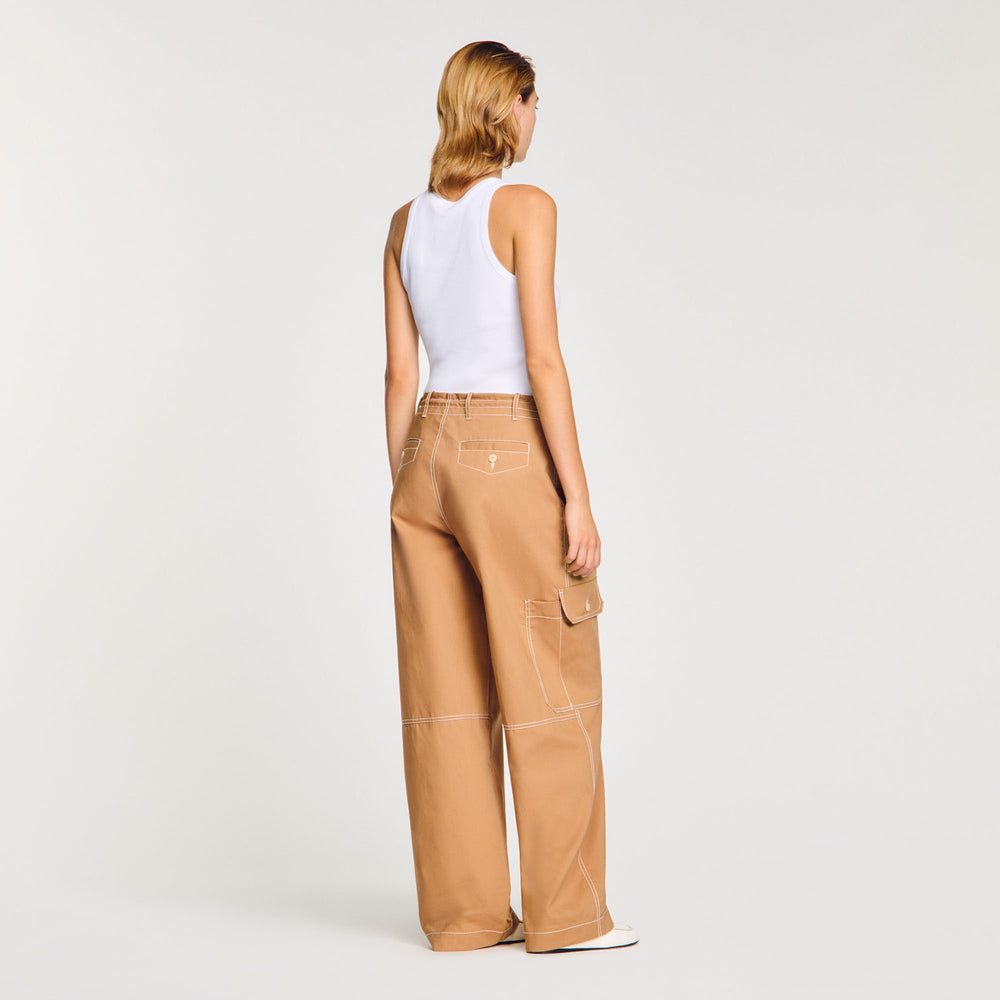 Sandro / Cargo trousers Camel