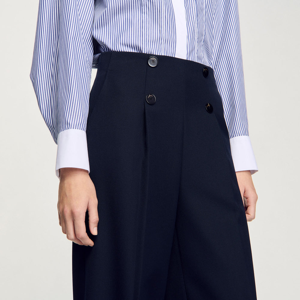 Sandro / Suit trousers Navy Blue