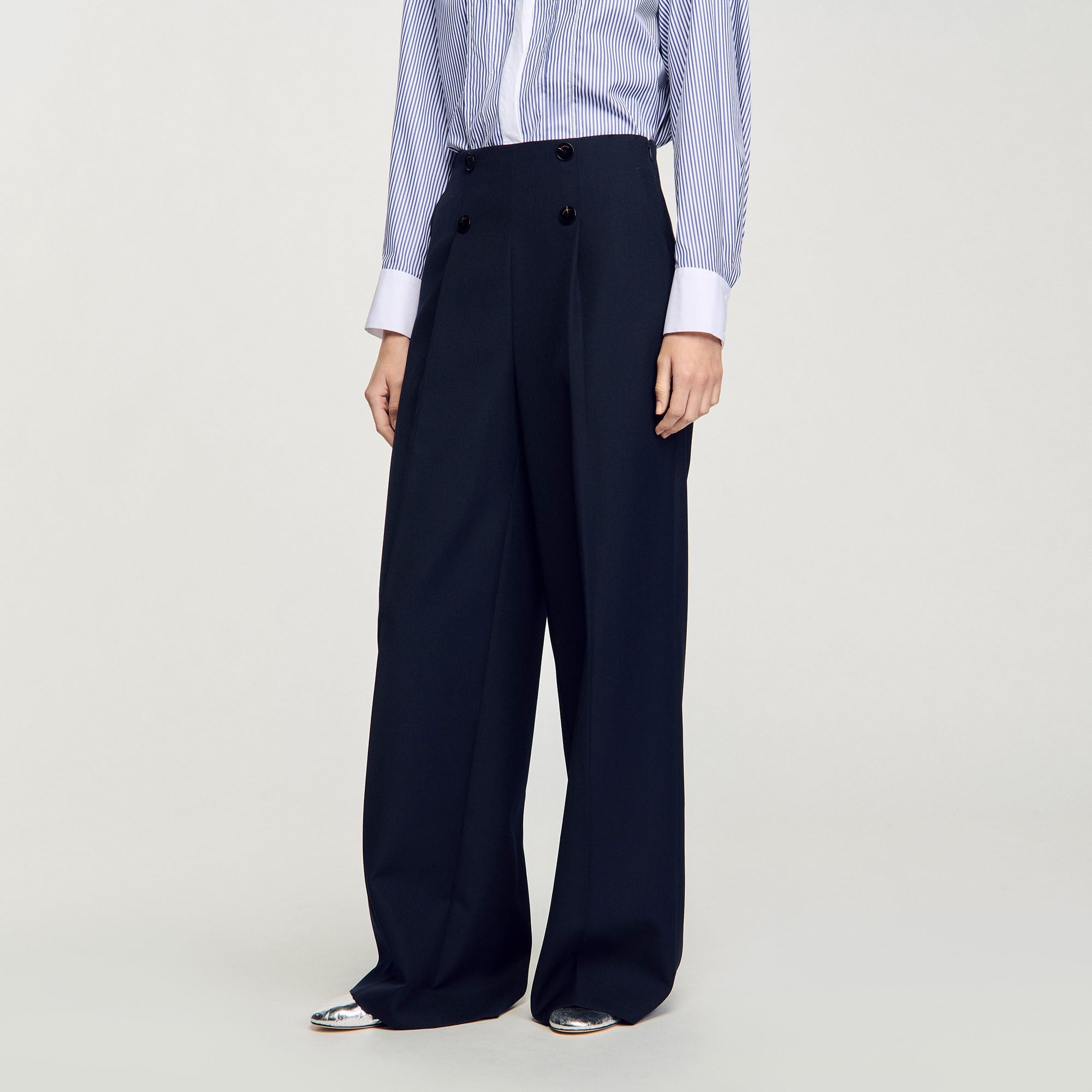 Sandro / Suit trousers Navy Blue