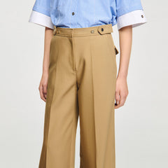 Sandro / Cotton suit trousers Beige