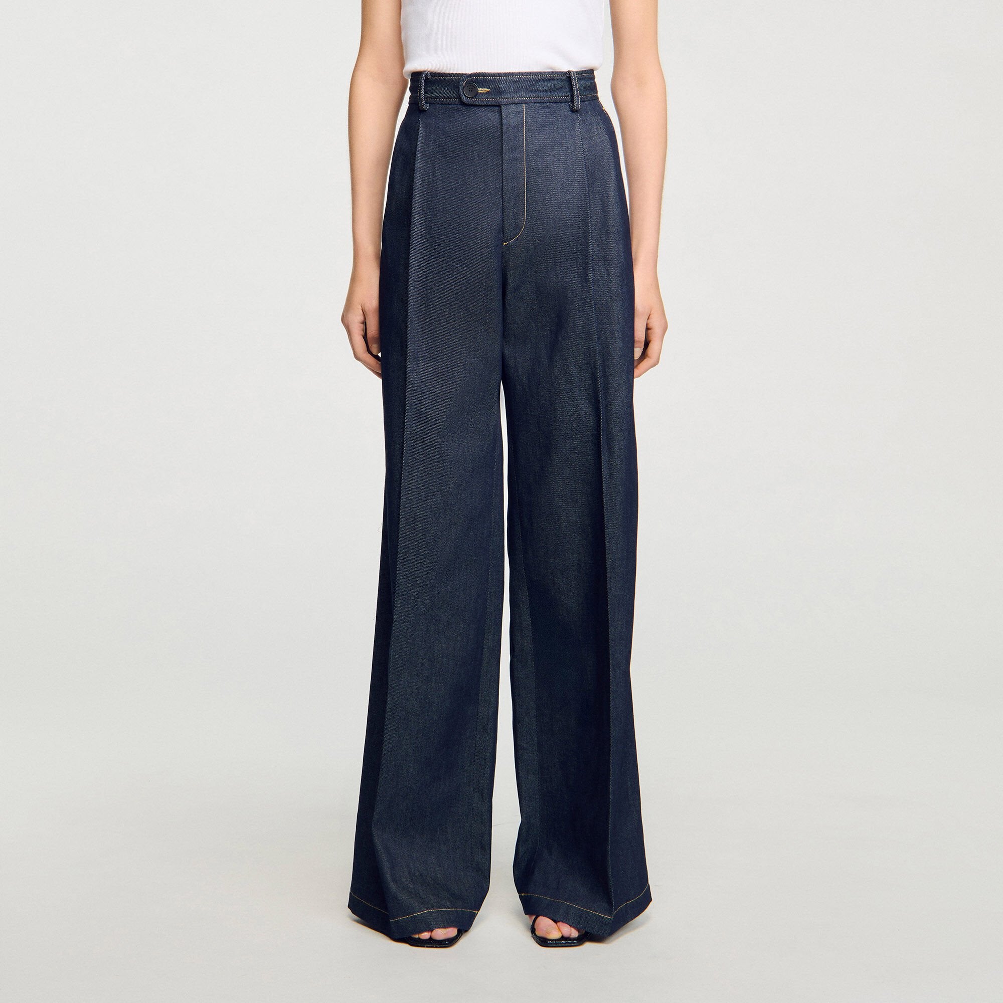 Sandro / Denim suit trousers Deep Blue