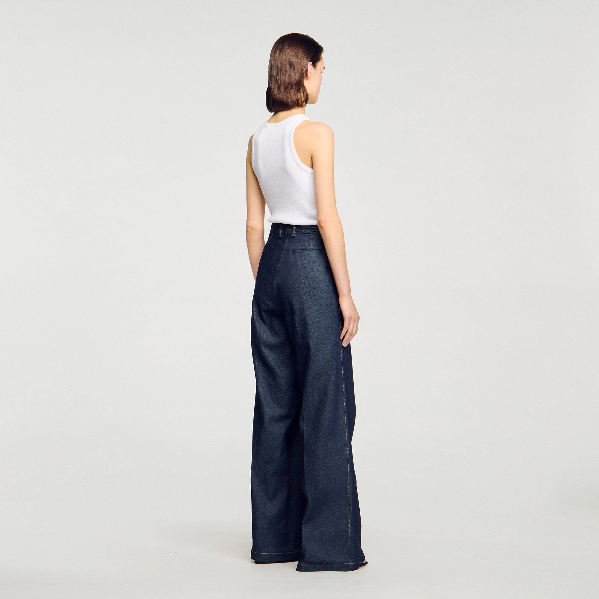 Sandro / Denim suit trousers Deep Blue