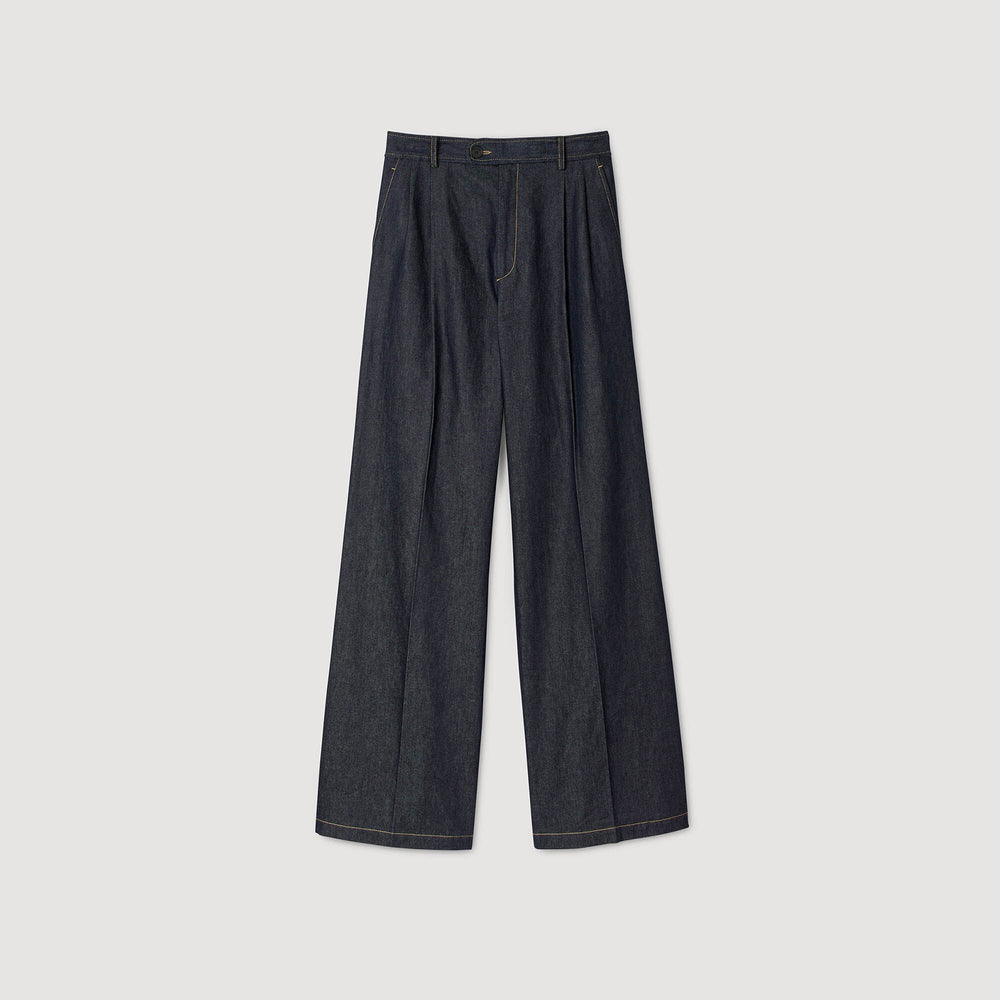 Sandro / Denim suit trousers Deep Blue