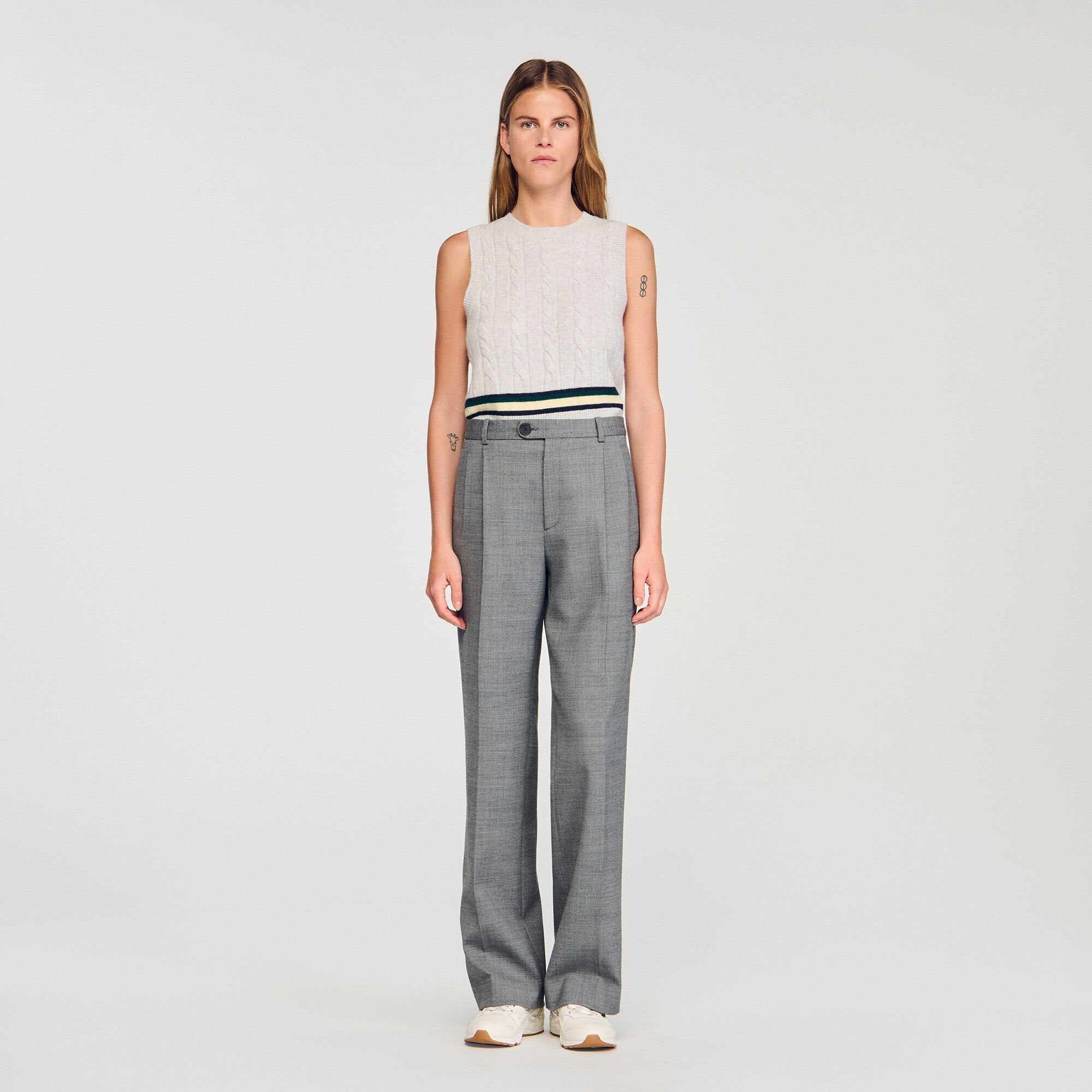 Sandro / Straight-leg trousers Grey