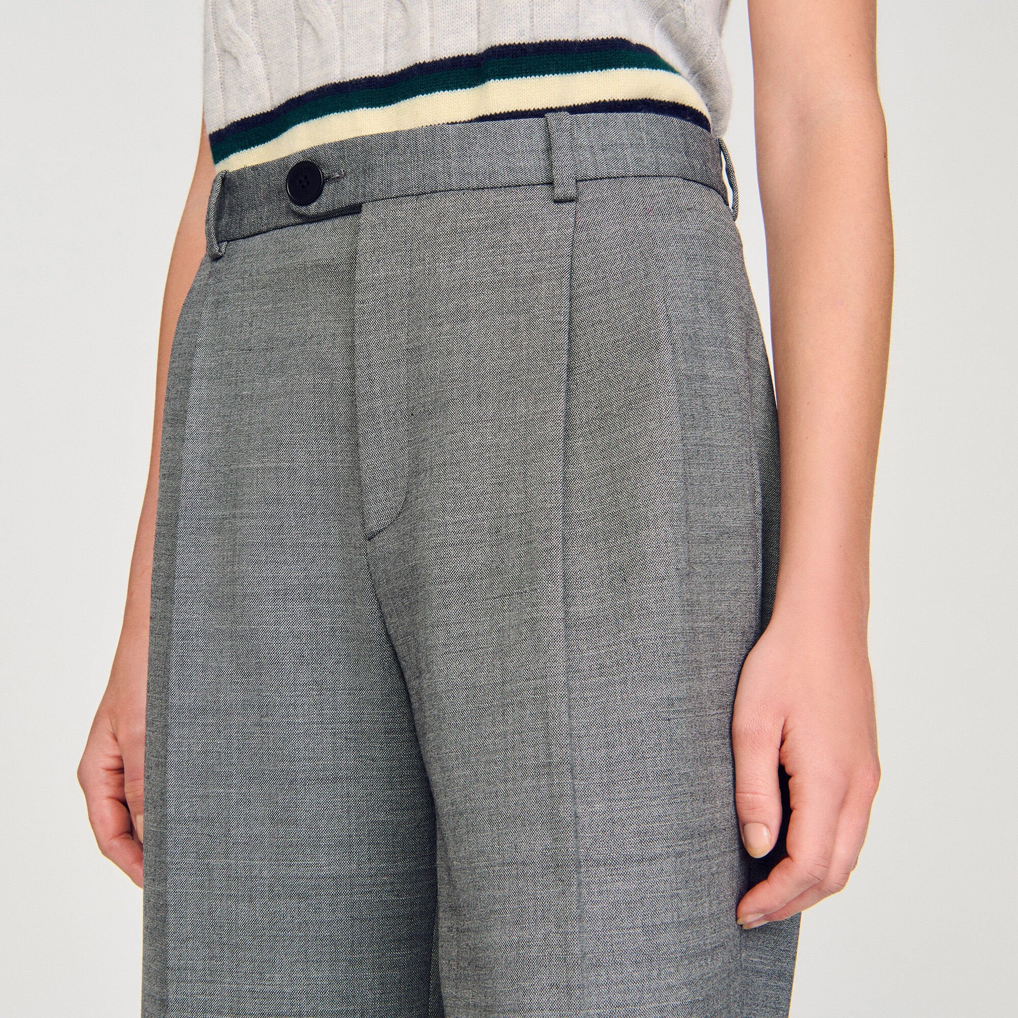 Sandro / Straight-leg trousers Grey