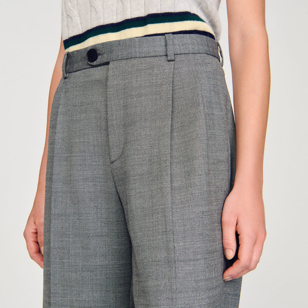 Sandro / Straight-leg trousers Grey