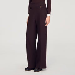 Sandro / Flared trousers Brown