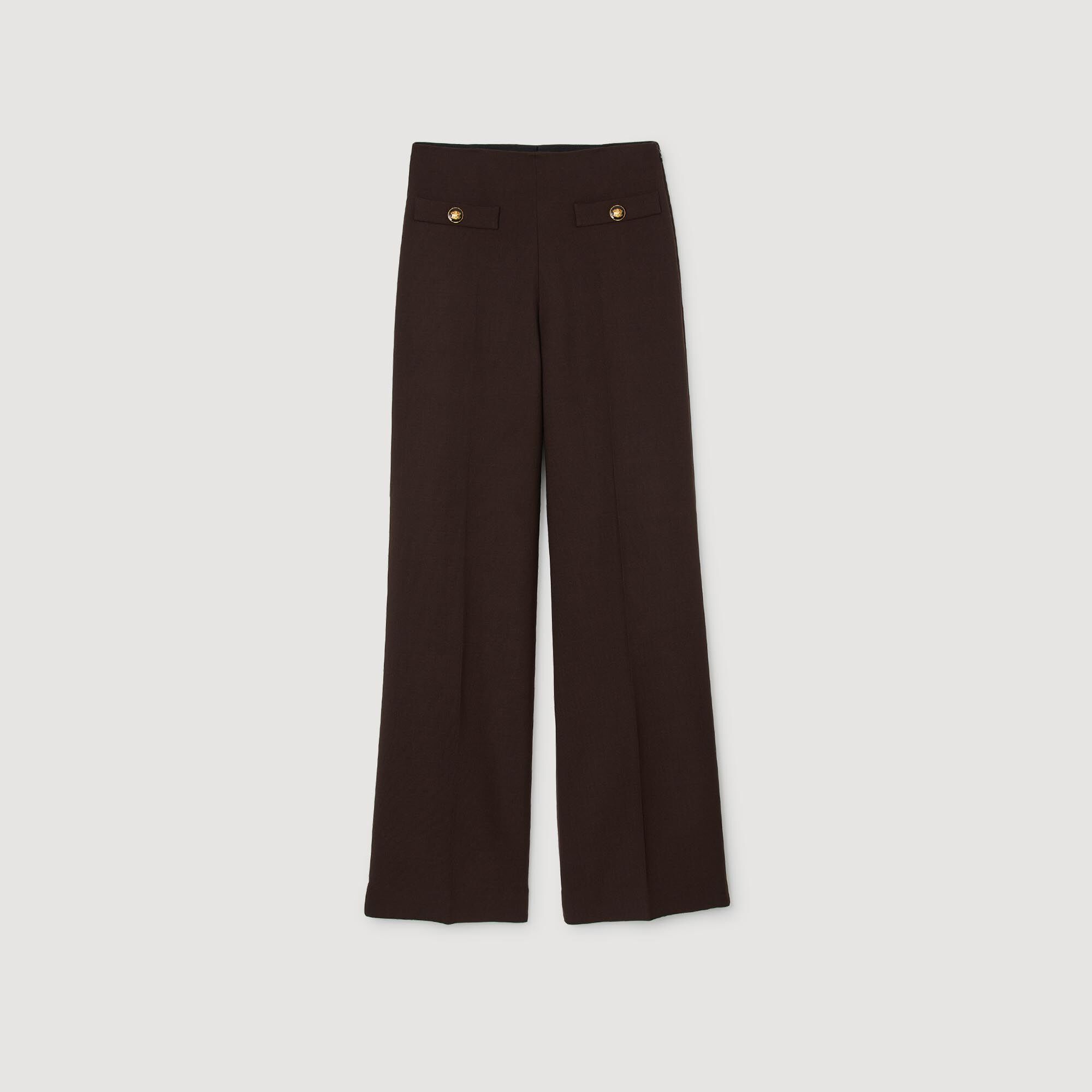 Sandro / Flared trousers Brown