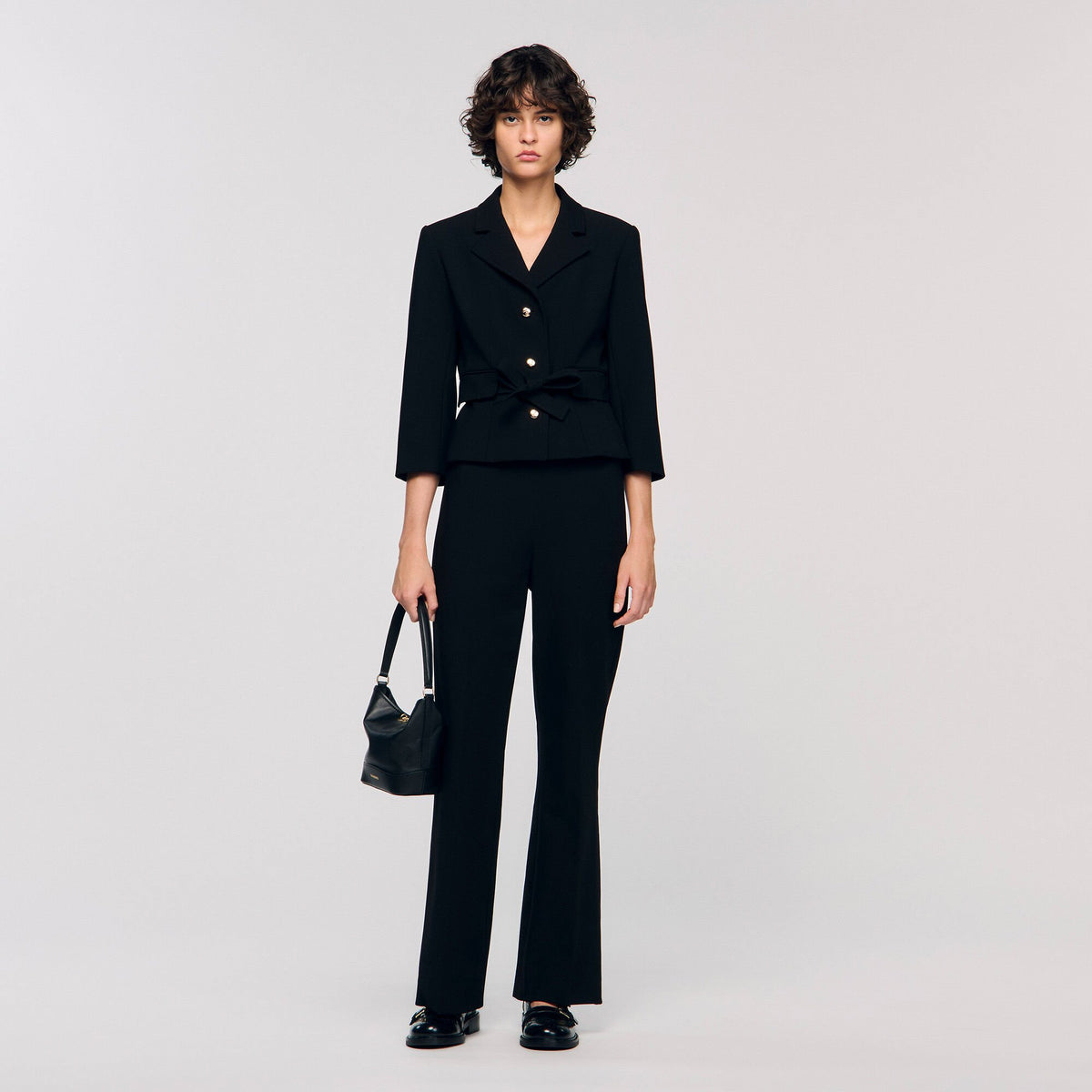 Sandro / Straight-leg trousers Black