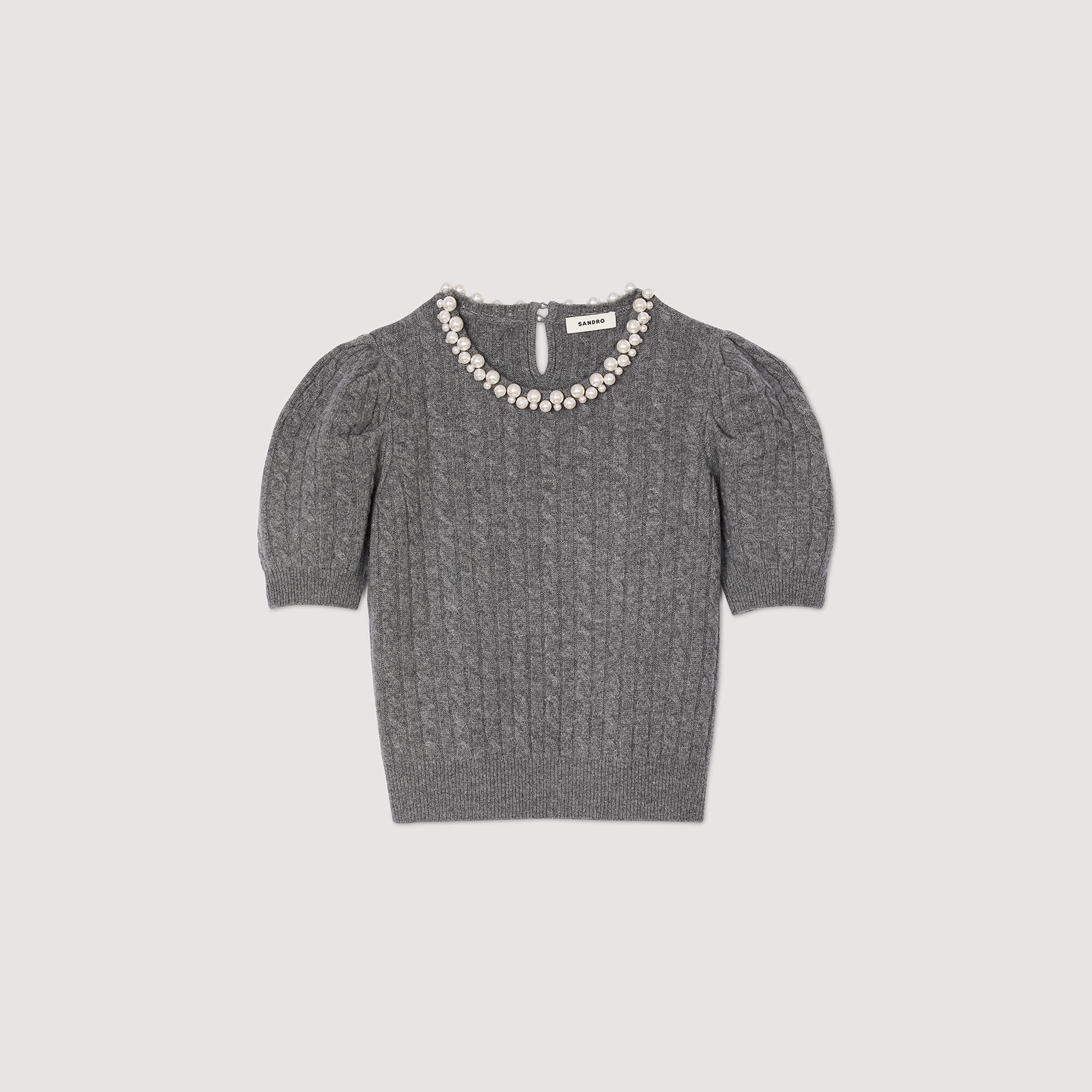 Sandro / Cable knit sweater Grey