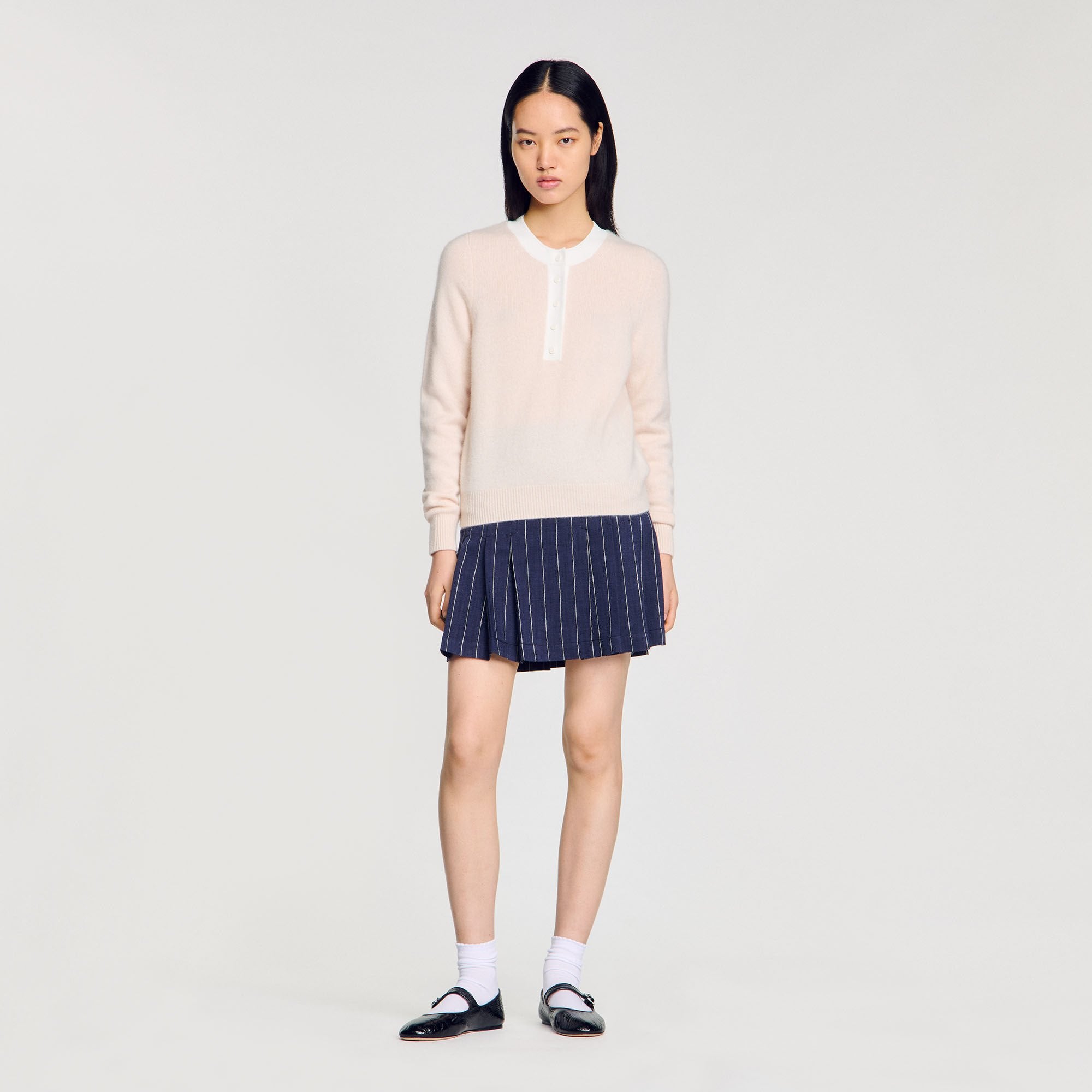 Sandro / Wool and cashmere sweater Nude