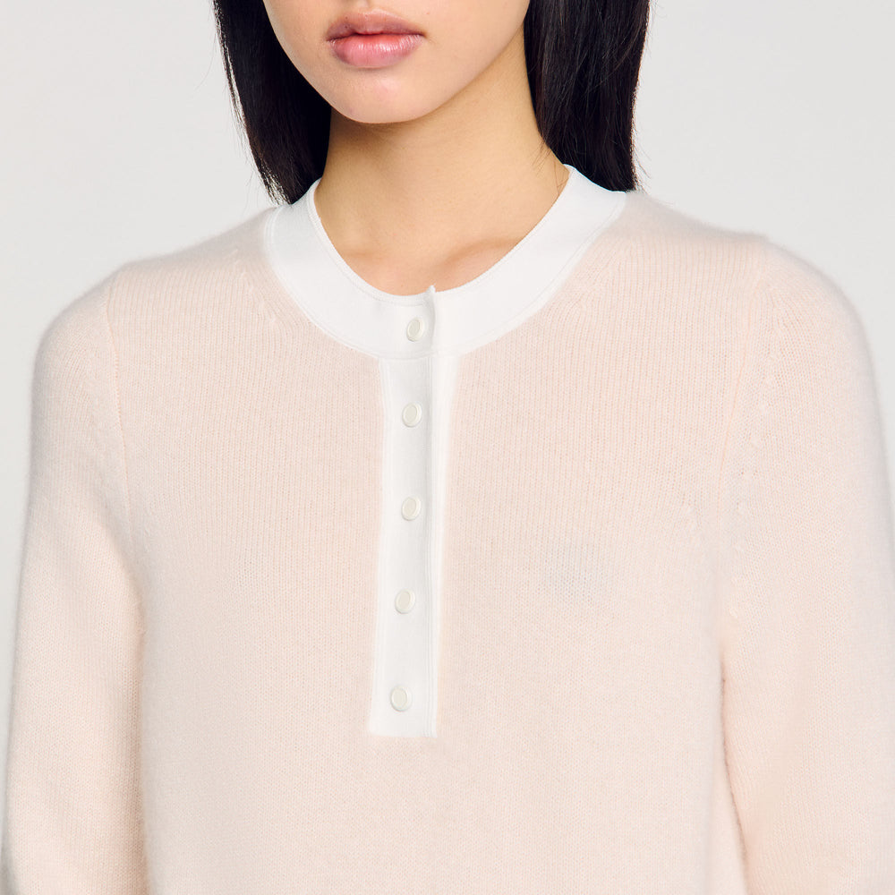 Sandro / Wool and cashmere sweater Nude