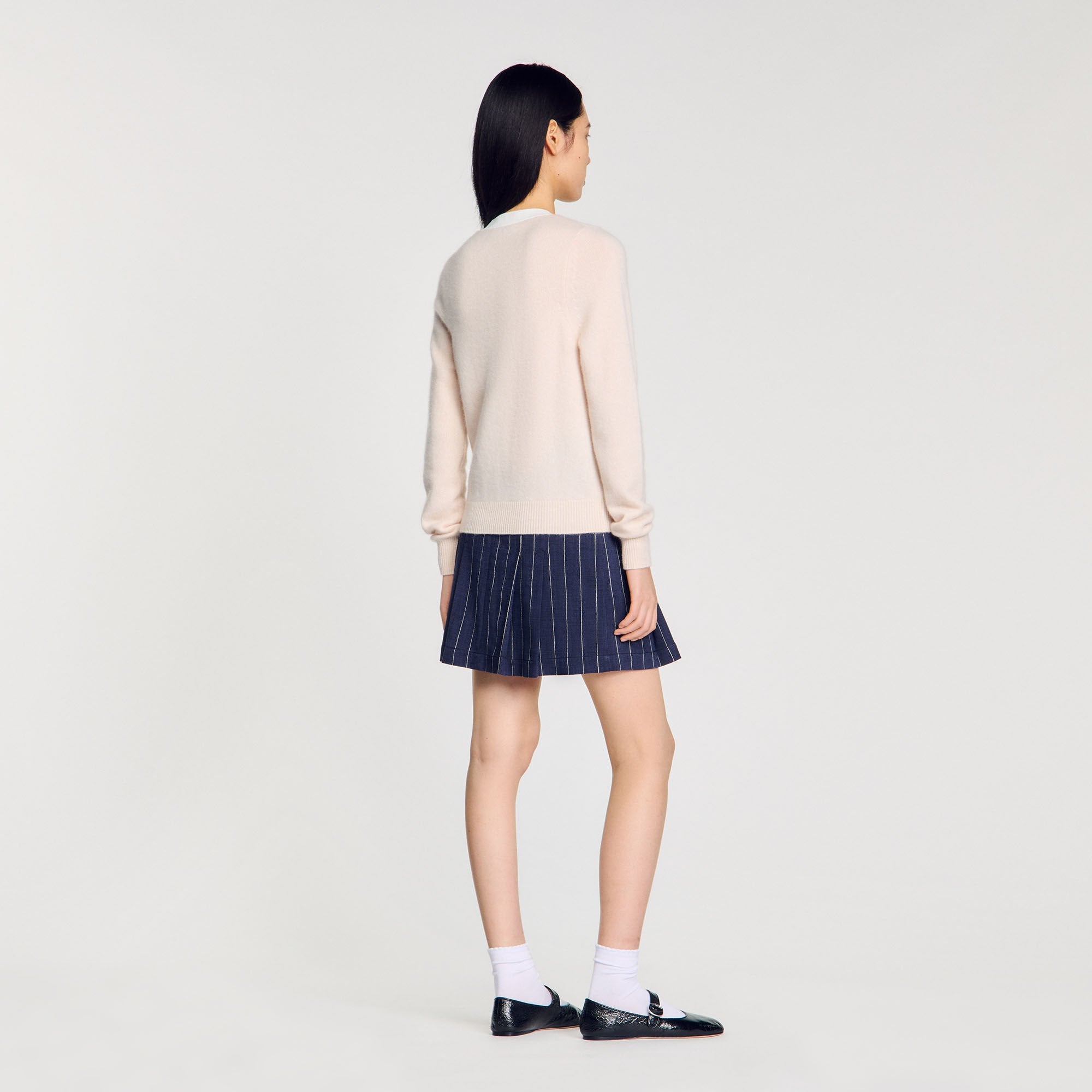 Sandro / Wool and cashmere sweater Nude