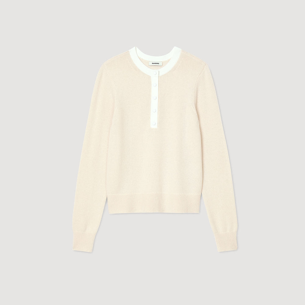 Sandro / Wool and cashmere sweater Nude