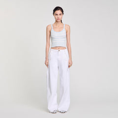 Sandro / Knit vest top Sky Blue