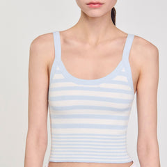 Sandro / Knit vest top Sky Blue