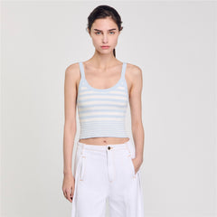 Sandro / Knit vest top Sky Blue