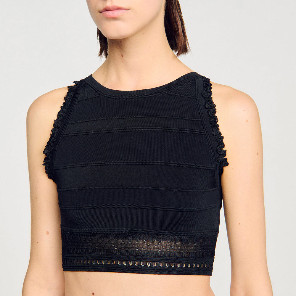 Sandro / Sleeveless top Black