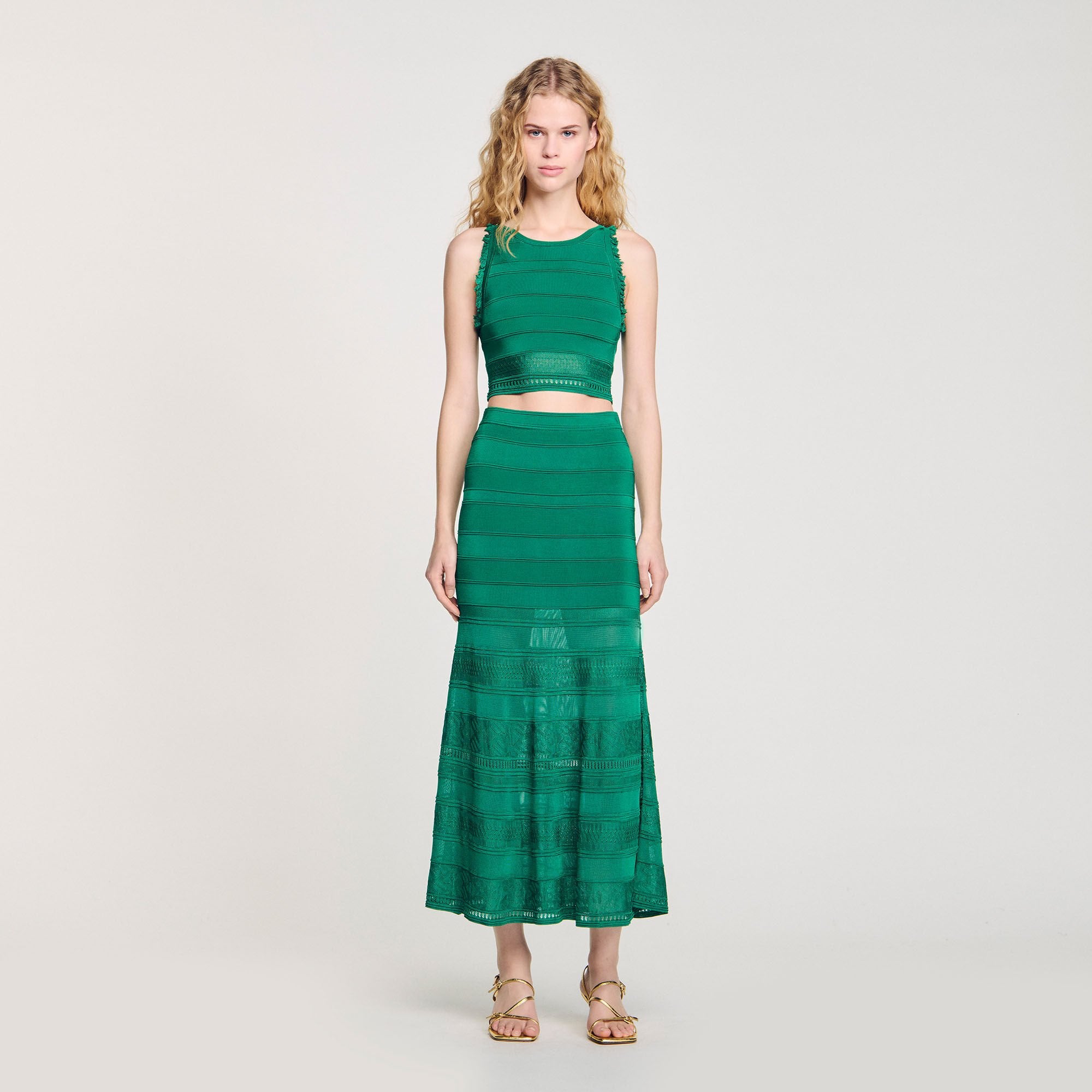 Sandro / Sleeveless top Emeuraude Green
