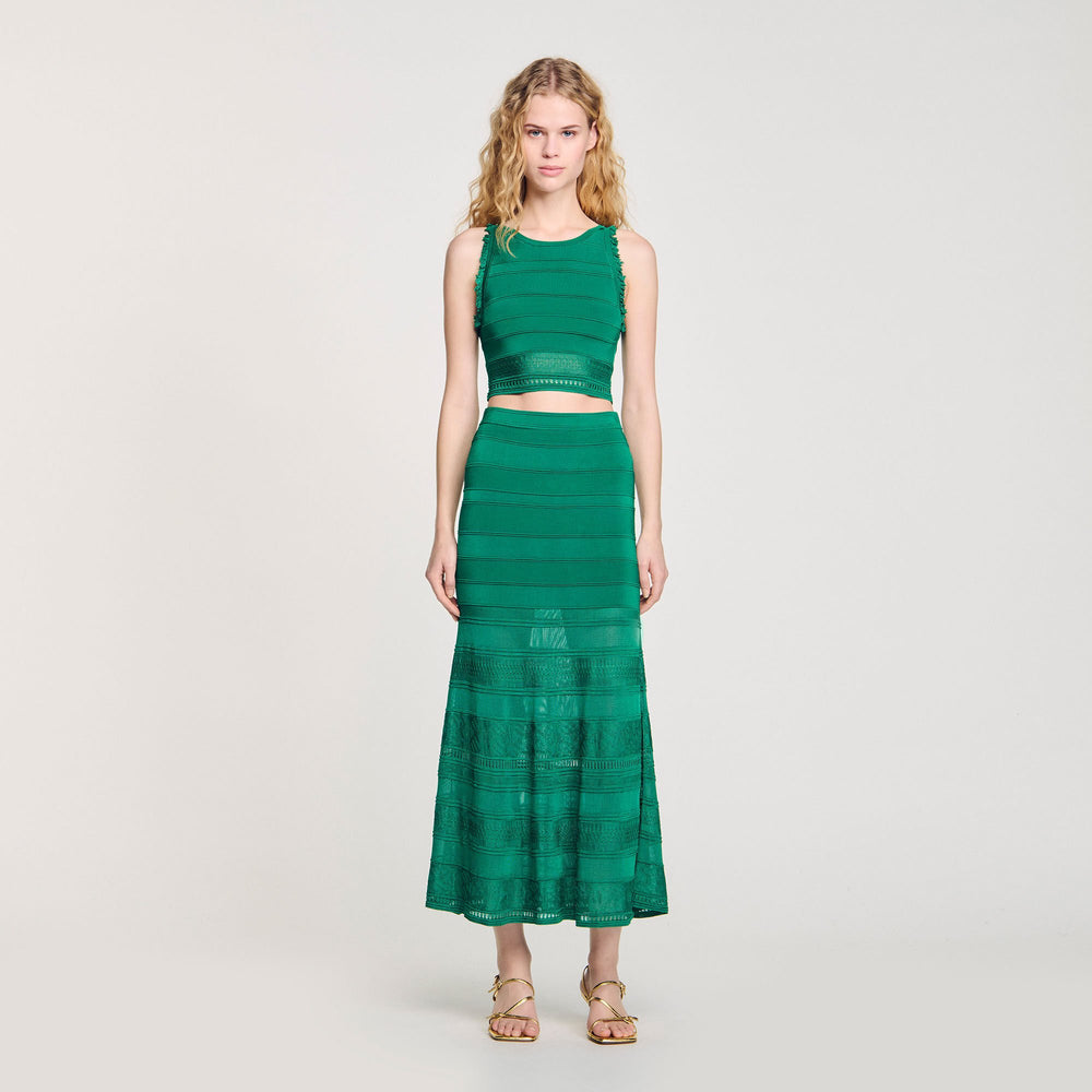 Sandro / Sleeveless top Emeuraude Green