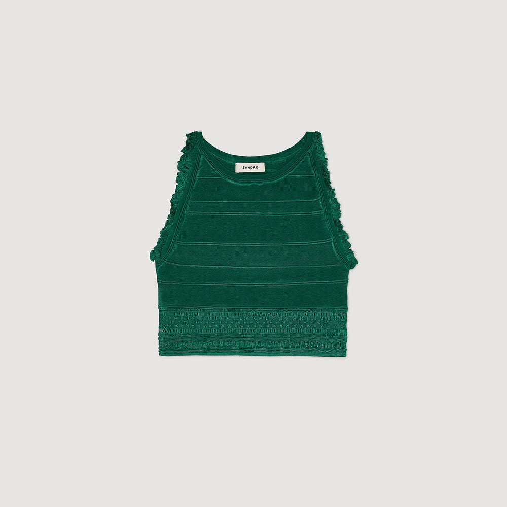 Sandro / Sleeveless top Emeuraude Green