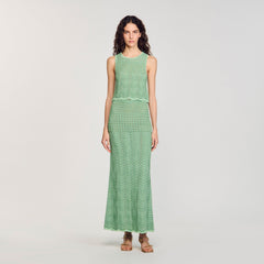 Sandro / Decorative knit top Mint