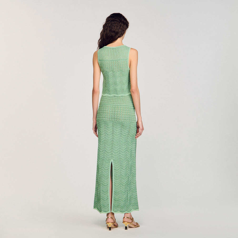 Sandro / Decorative knit top Mint
