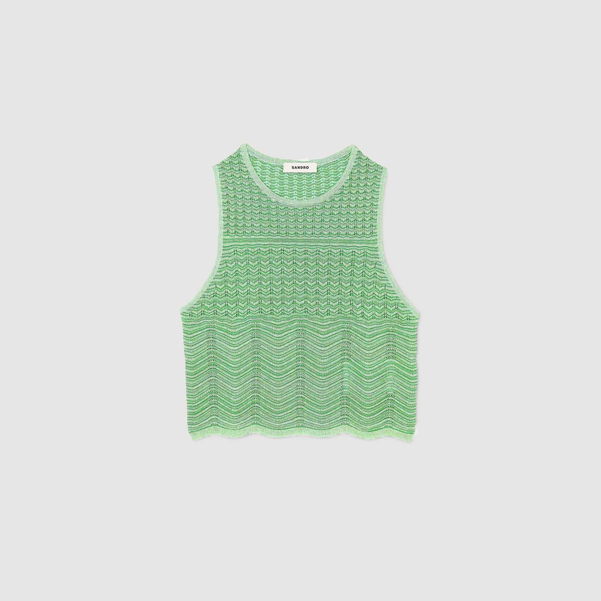 Sandro / Decorative knit top Mint
