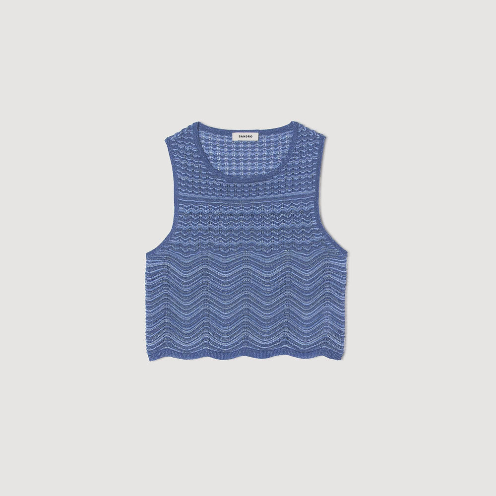 Sandro / Glitter knit sweater Royal Blue