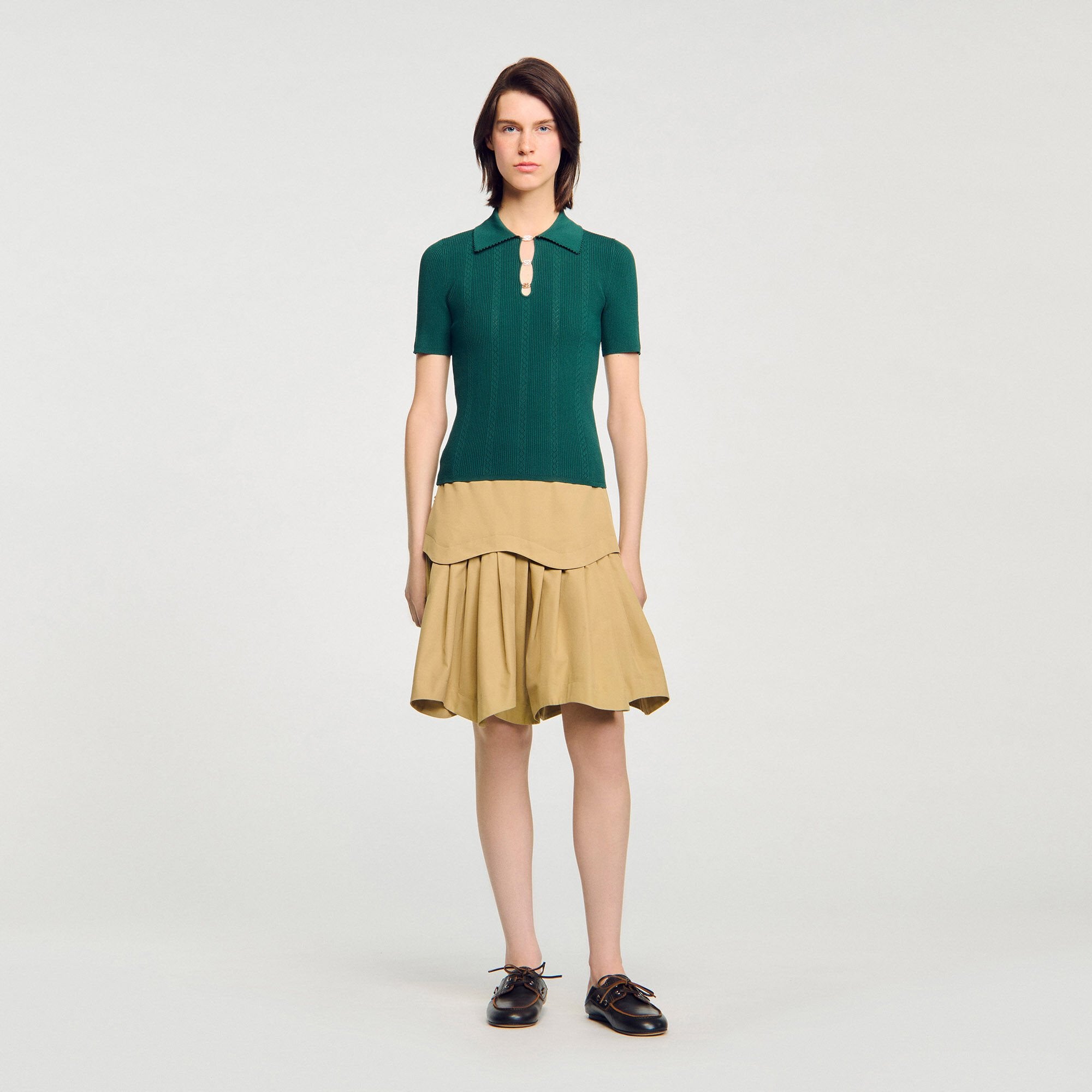 Sandro / Polo sweater Dark Green