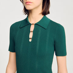 Sandro / Polo sweater Dark Green