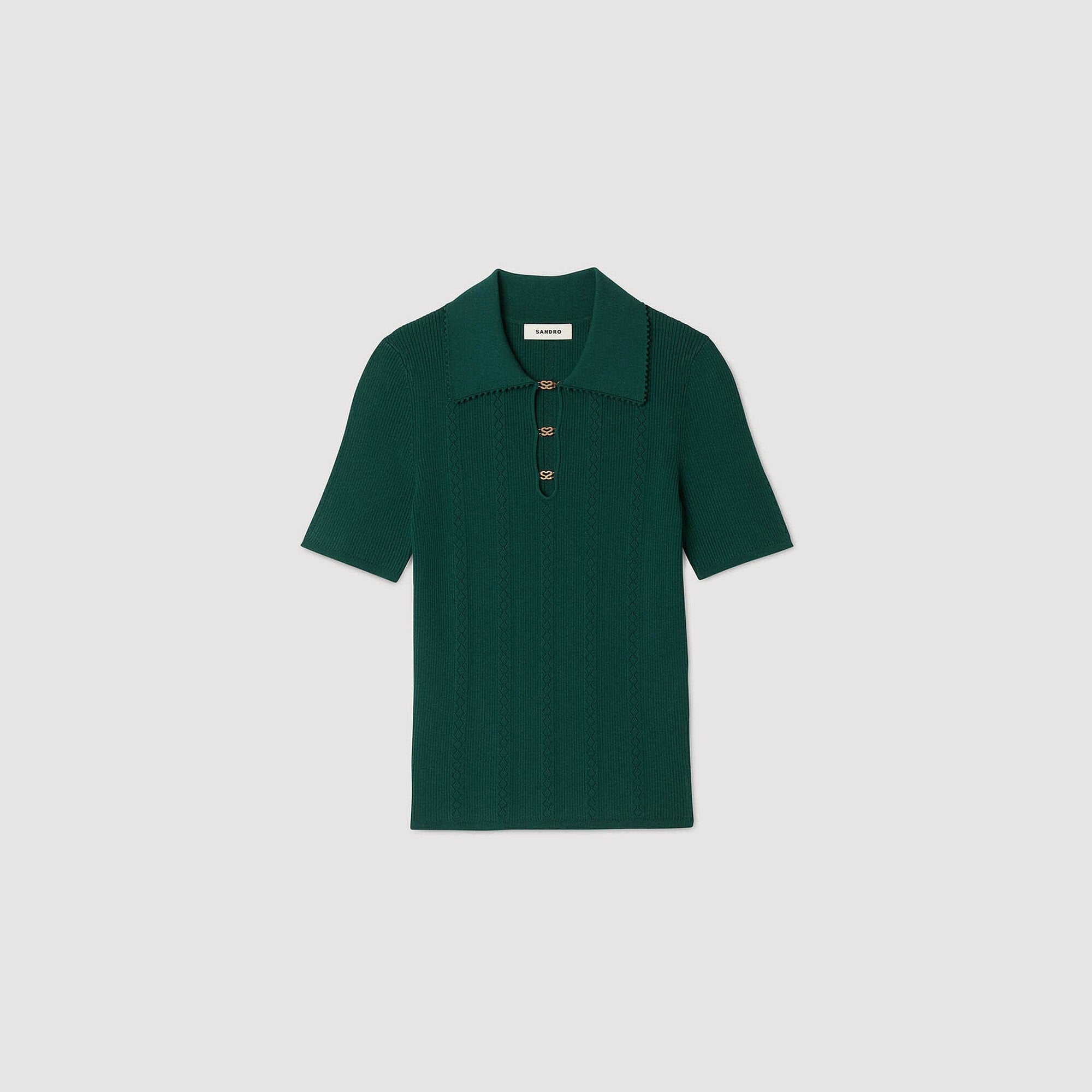 Sandro / Polo sweater Dark Green