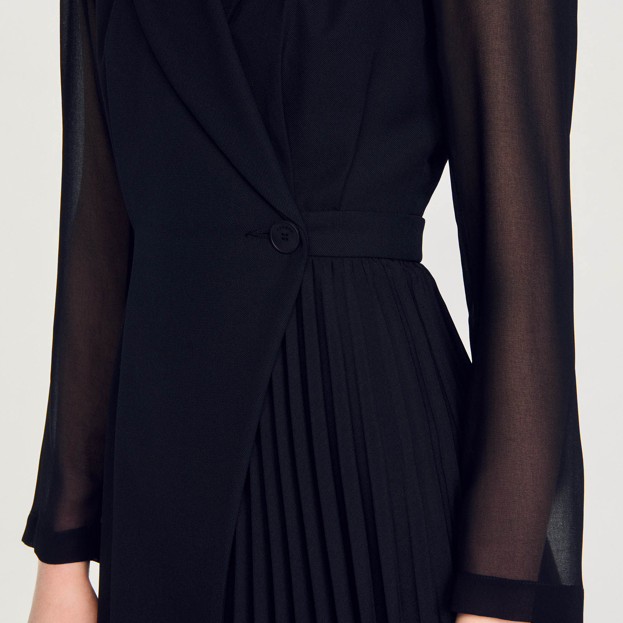 Sandro / Wraparound dress Black