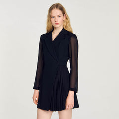 Sandro / Wraparound dress Black