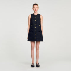 Sandro / Mini tweed dress Black