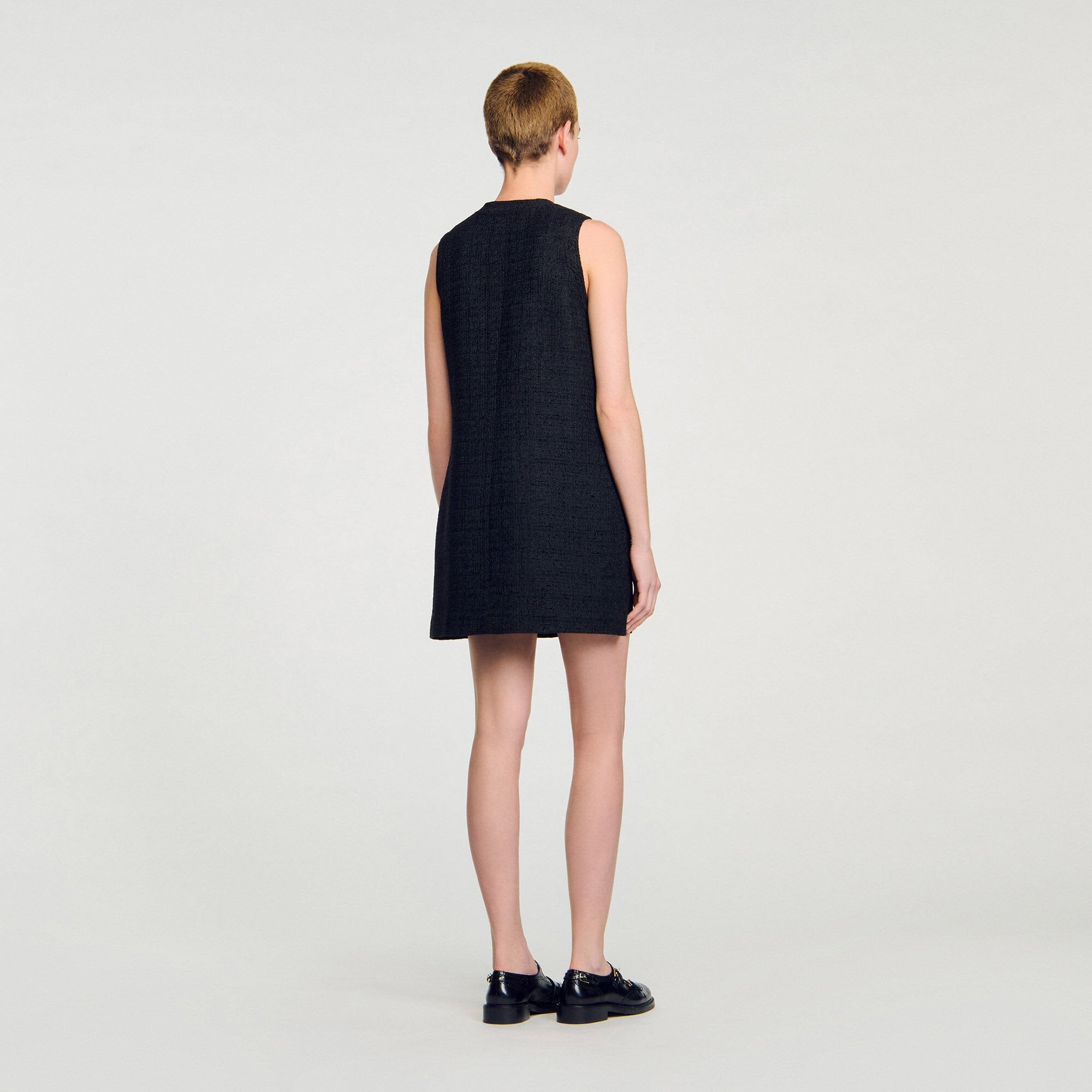 Sandro / Mini tweed dress Black