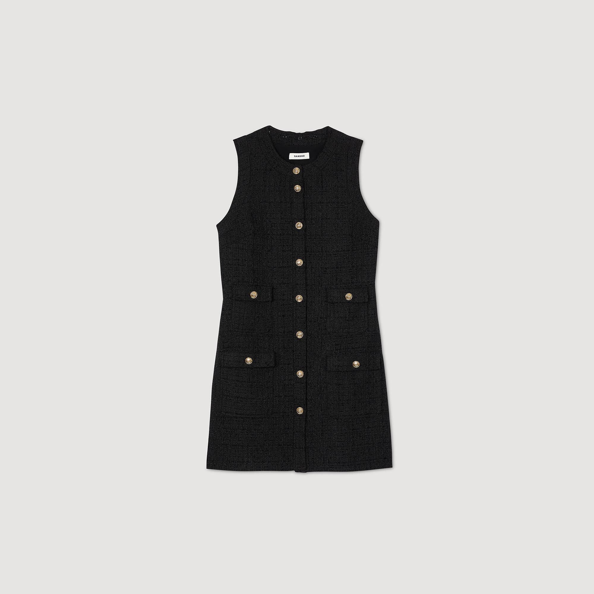 Sandro / Mini tweed dress Black