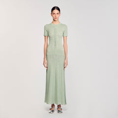 Sandro / Knit maxi dress Almond Green
