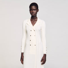 Sandro / Knit maxi dress Ecru