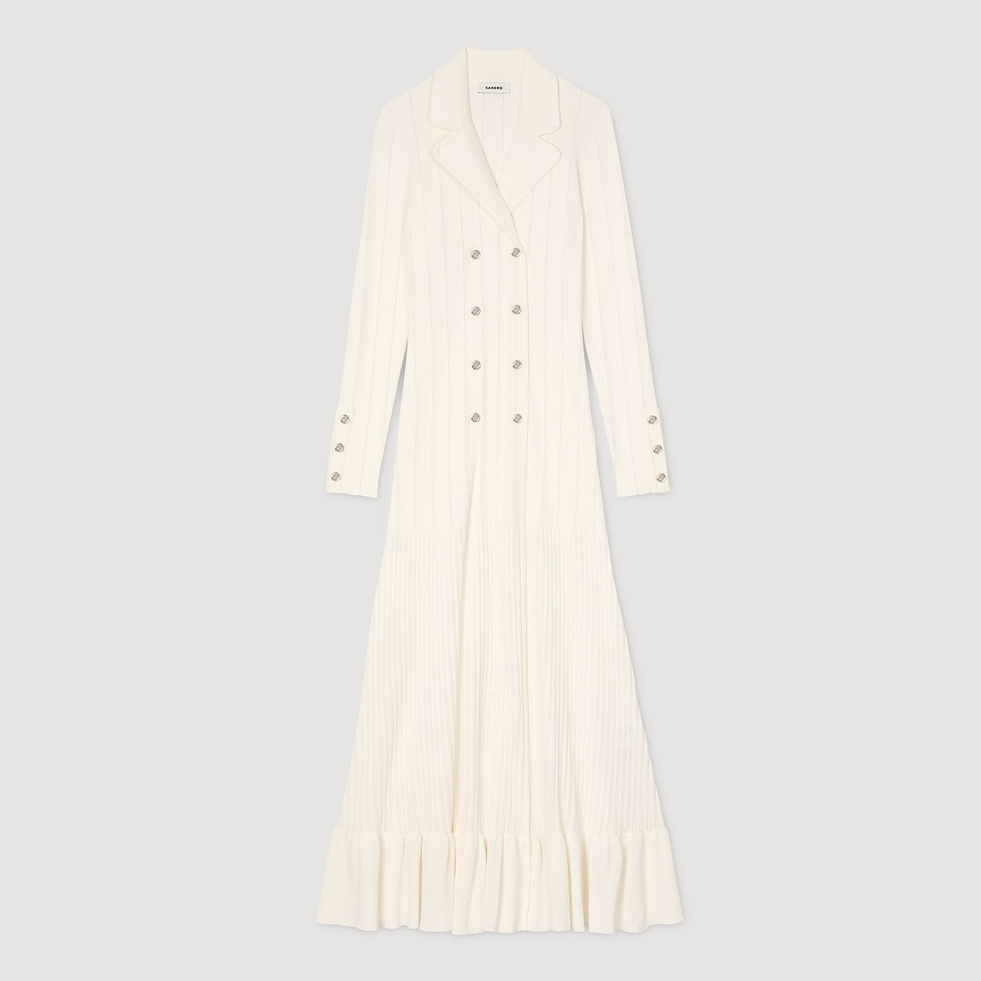 Sandro / Knit maxi dress Ecru