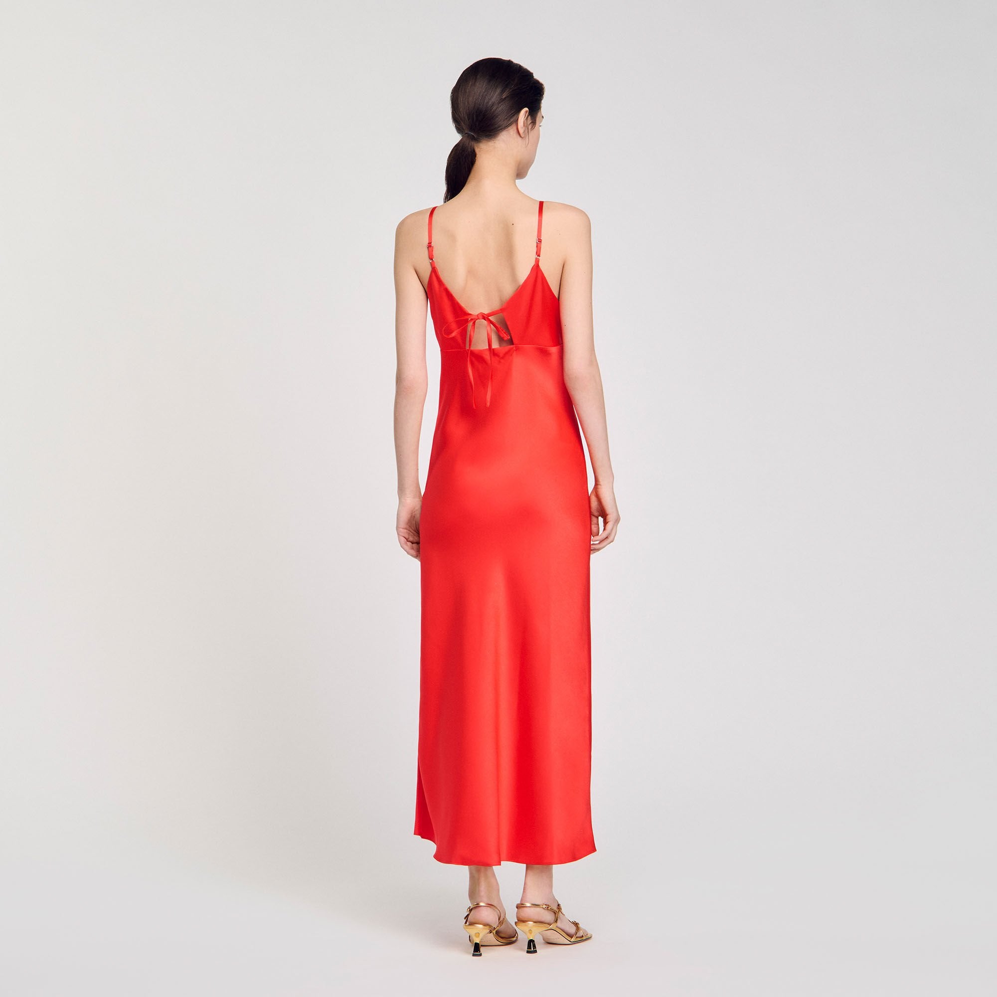 Sandro / Flowy dress with straps Poppy