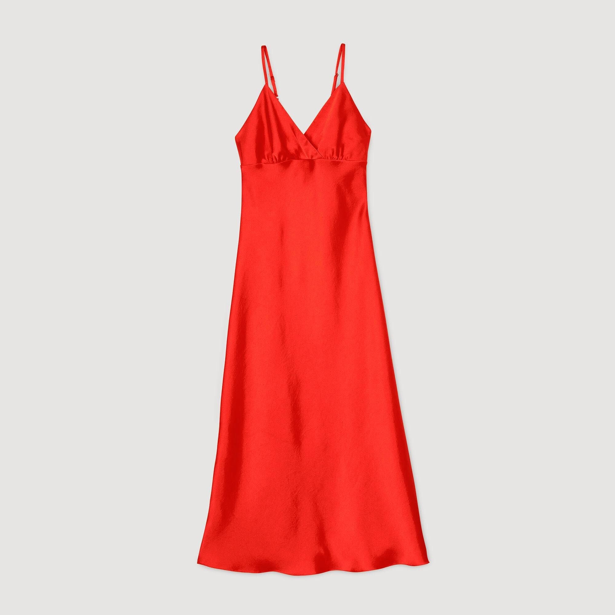 Sandro / Flowy dress with straps Poppy