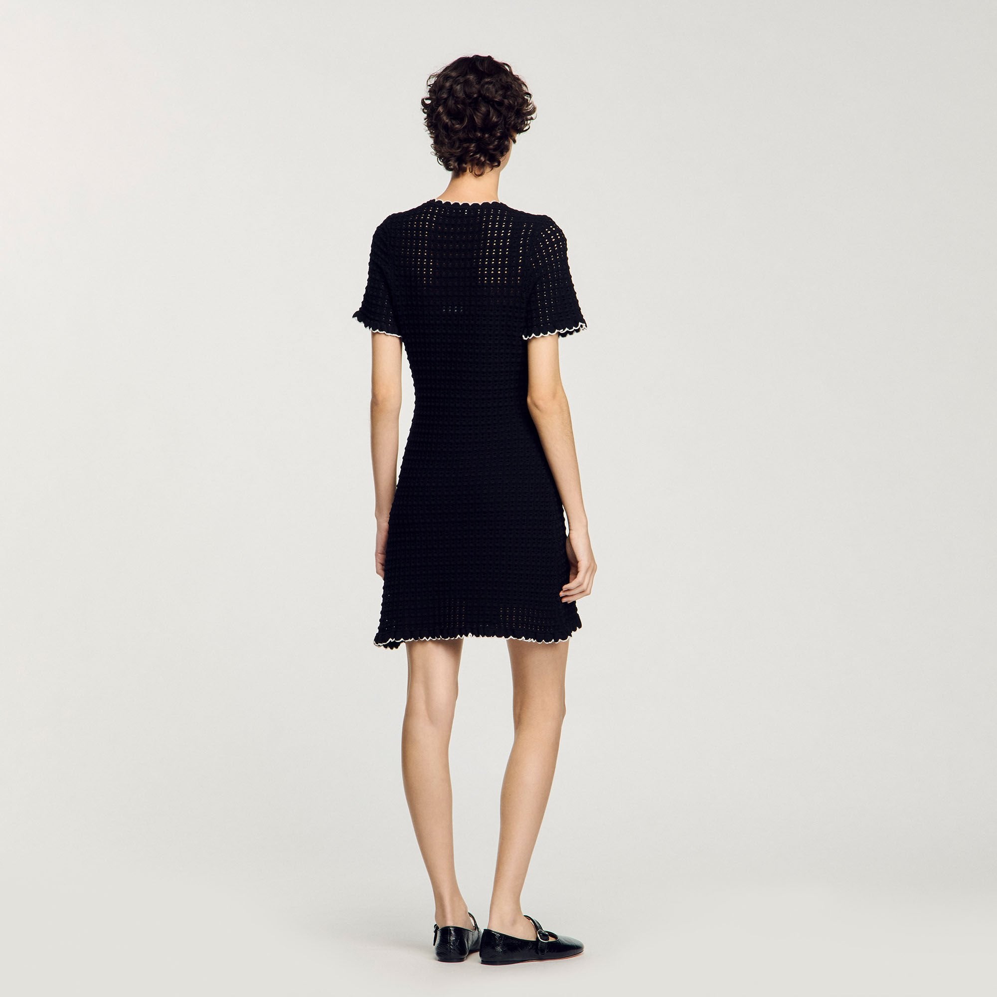 Sandro / Mini knit dress Black