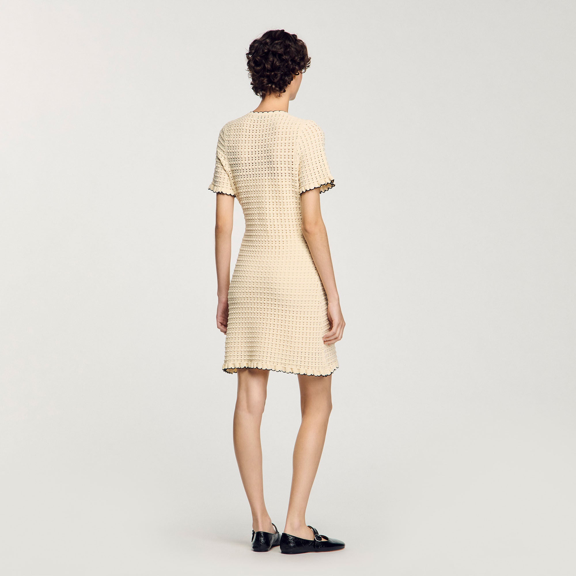 Sandro / Mini knit dress Vanilla