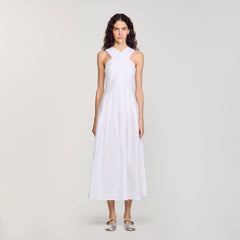 Sandro / Wrap maxi dress White