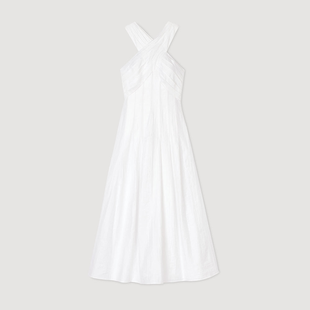 Sandro / Wrap maxi dress White