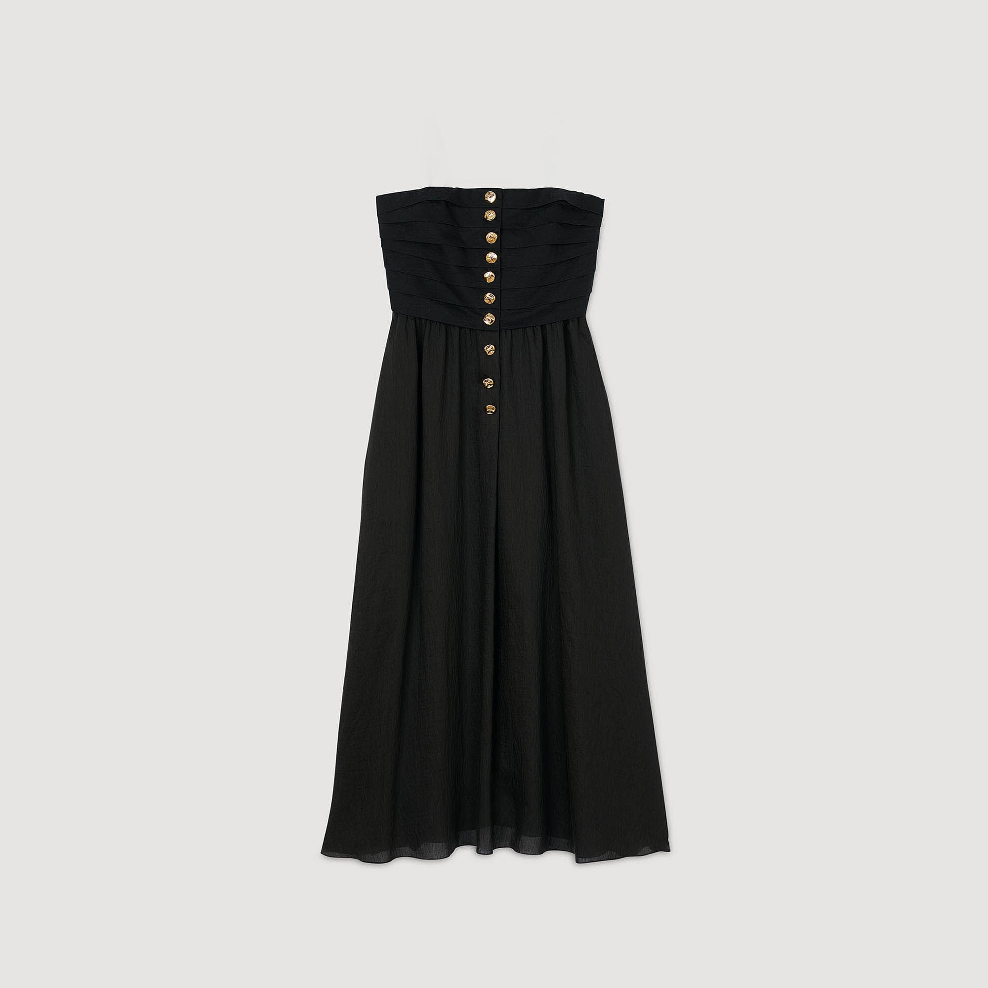 Sandro / Maxi bustier dress Black