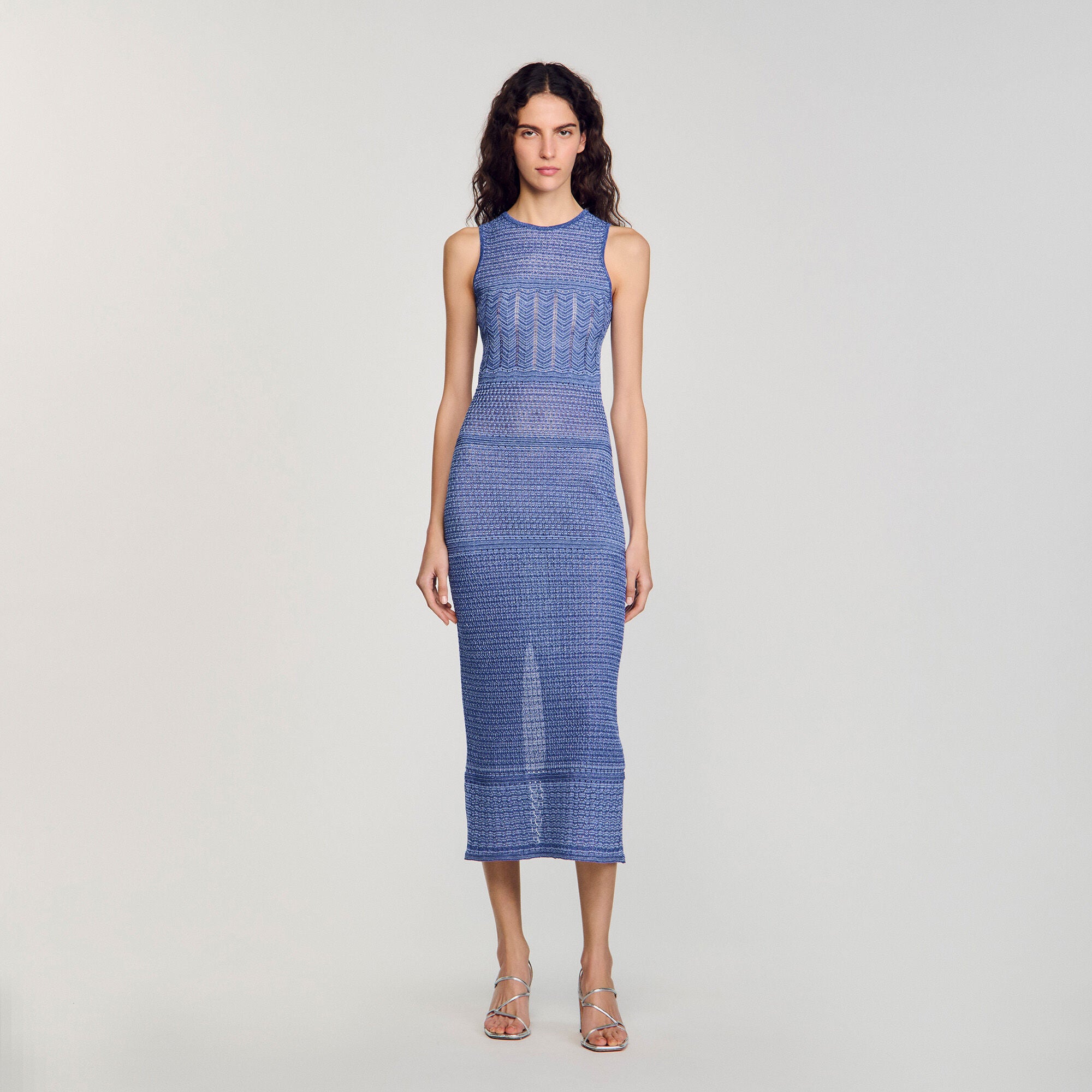 Sandro / Knit midi dress Royal Blue